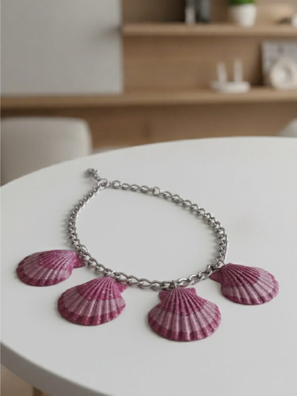 Purple Gradient Shell Necklace
